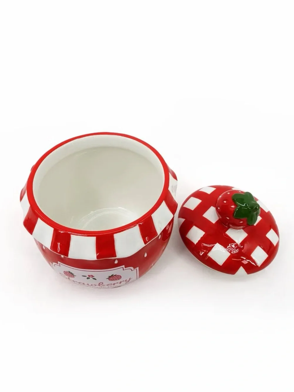 New! Strawberry Jam Ceramic Decorative Jar with Lid, Target Bullseye Playground